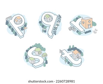 Alphabet "p q r s t " and the city