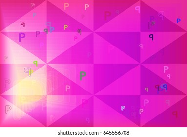 Alphabet P texture design