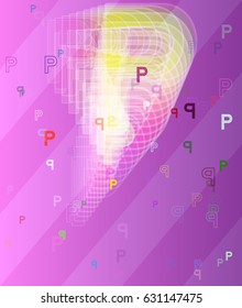 Alphabet P vector icon