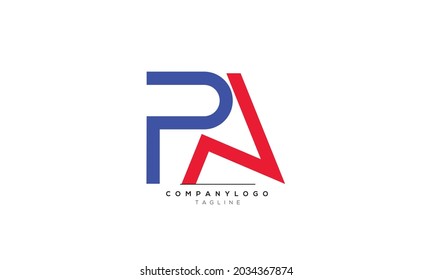 Alphabet PA AP Initial Letter Monogram Icon Logo Vektorgrafik abstrakte Web-Zeichen-Logotyp 
Initial-Symbol-Badegeschäft