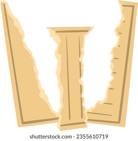 ein Alphabet mit Papierschnitt-Thema
