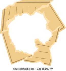 un alfabeto con tema de corte de papel