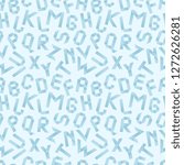 Alphabet Paper Letters Seamless Pattern