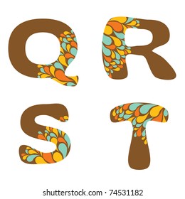 alphabet - part five - Q, R, S, T