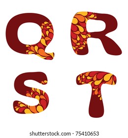 alphabet - part five - Q, R, S, T