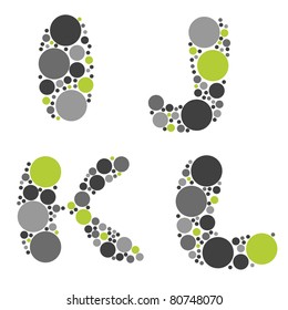 alphabet - part three - I, J, K, L