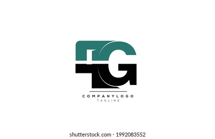 Alphabet PG , GP initial Letter Monogram Icon Logo vector illustration