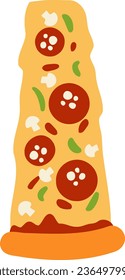 un alfabeto con tema de la pizza