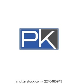 Alphabet PK Initial Letter Monogram Icon Logo vector illustration abstract web character logotype initials icon badge business brand, Initial letters of the  PK logo icon.