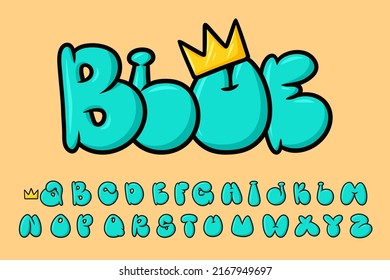 Alphabet PopArt Graffity text vector Letters