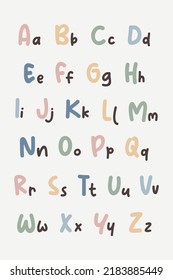 Alphabet Poster, ABC Prints, Printable Alphabet Poster Educational Wall Art Homeschool Decoration