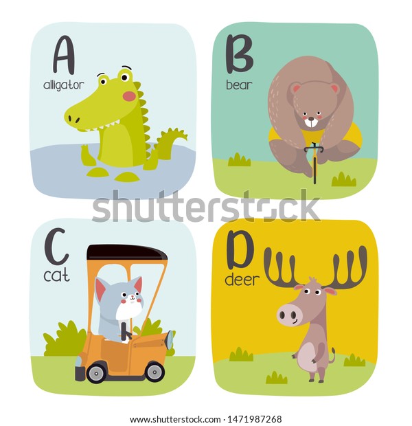 alphabet printable flashcards vector collection letter stock vector royalty free 1471987268 shutterstock