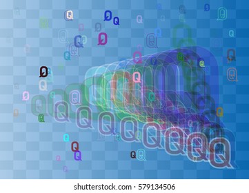 Alphabet Q design idea