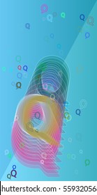 Alphabet Q icon texture