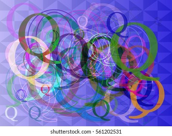 Alphabet Q idea vector