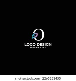 Alphabet Q with shape abstract mark logo design vector 