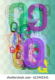Alphabet Q template idea
