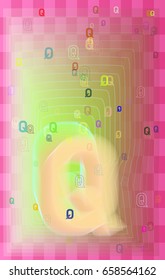 Alphabet Q texture idea