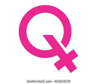 alphabet Q alphabet typography typeset font image vector icon symbol