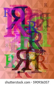 Alphabet R background idea