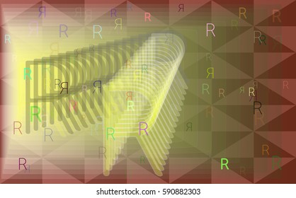Alphabet R icon design