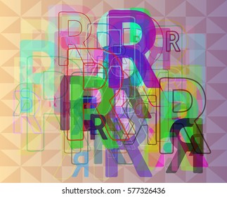 Alphabet R idea pattern