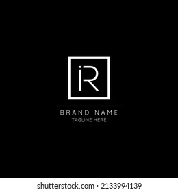 Alphabet R initial letter minimal icon logo