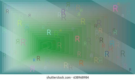 Alphabet R texture icon