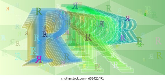 Alphabet R texture idea