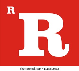 ALPHABET R VECTOR 