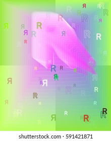 Alphabet R vector art
