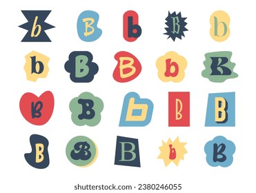 Alphabet Ransom Note B Set