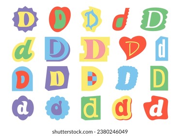 Alphabet Ransom Note D Set