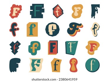 Alphabet Ransom Note F Set