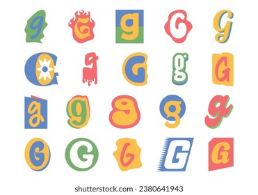 Alphabet Ransom Note G Set