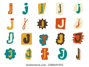 Alphabet Ransom Note J Set