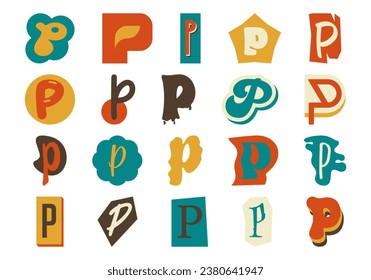 Alphabet Ransom Note P Set