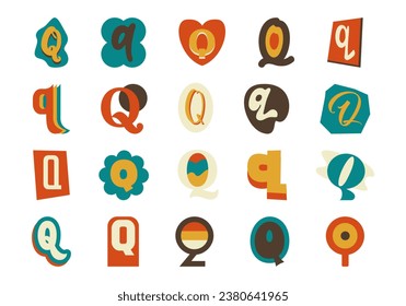 Ransom Alphabet Note Q Set