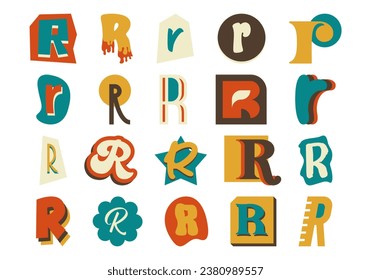 Alphabet Ransom Note R Set