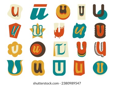 Alphabet Ransom Note U Set