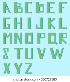Alphabet of rectangles