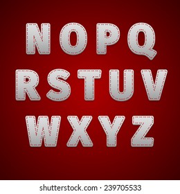 Alphabet retro colour style. Vector illustration, EPS