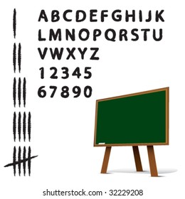 Alphabet roman -Vector Art-