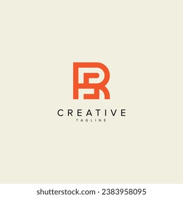 Alphabet RS SR letter modern monogram style logo vector template.