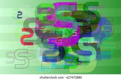 Alphabet S design background