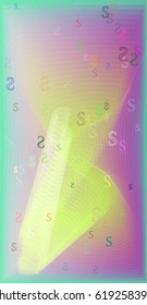 Alphabet S design texture