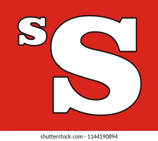 ALPHABET S LETTER VECTOR ICON
