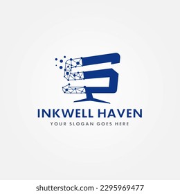 Diseño de símbolos Alphabet S.  Diseño del logotipo S de tarjeta de membrete minimalista para el negocio de la tecnología. Diseño del logotipo del monitor de pantalla de la letra S.