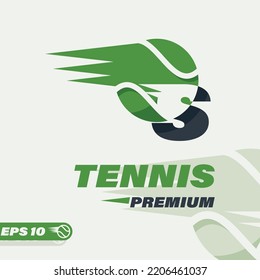 Logo de Alphabet S Tennis Diseño para el deporte