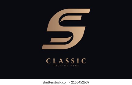 Alphabet S Vector monogram icon logo template
